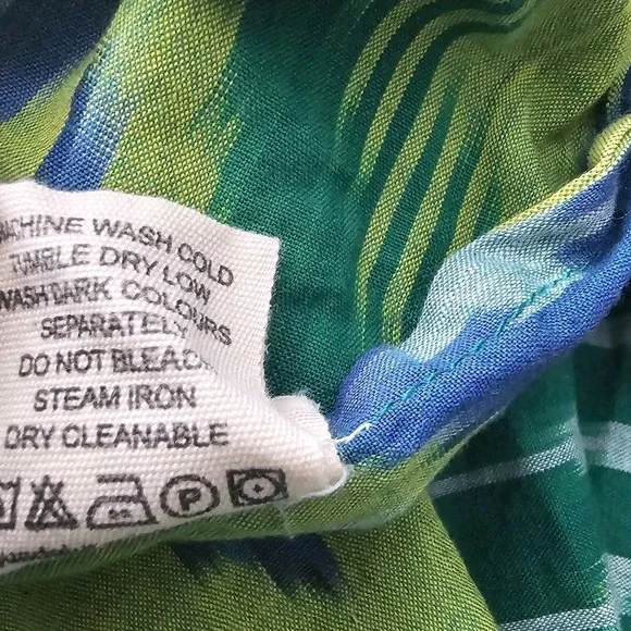 Guadalupe Anthropologie Green Maxi Dress Small Southwestern Boho LS Resortwear - Picture 3 of 10